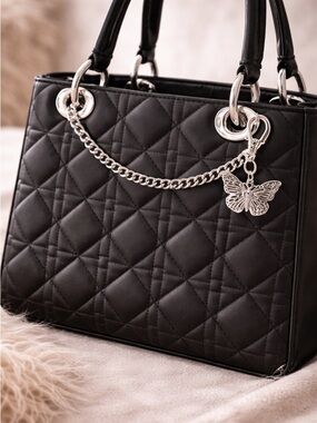 Silver Butterfly Chain Bag Charm / Wallet Chain / Key chain